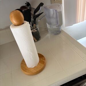 Wooden Paper Towel Holder